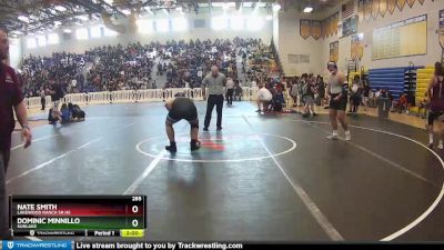 285 lbs Champ. Round 1 - DOMINIC MINNILLO, Sunlake vs Nate Smith, Lakewood Ranch Sr Hs