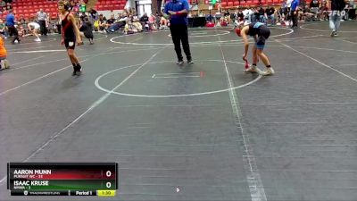 76 lbs Finals (2 Team) - Isaac Kruse, NMWA vs Aaron Munn, Pursuit WC