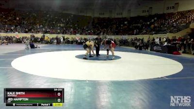 3A-215 lbs Quarterfinal - Kale Smith, Watonga vs Jed Hampton, Jay