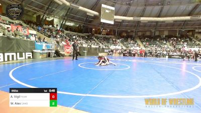 85 lbs Consi Of 4 - Abel Vigil, Team Choctaw vs William Alex, Camdenton Wrestling Club