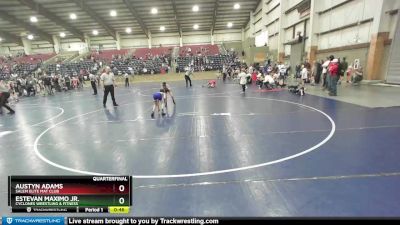 63 lbs Quarterfinal - Austyn Adams, Salem Elite Mat Club vs Estevan Maximo Jr., Cyclones Wrestling & Fitness