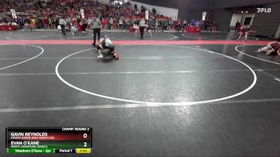 210 lbs Champ. Round 2 - Gavin Reynolds, Mount Horeb Area Wrestling vs Evan O`Kane, North Crawford-Seneca