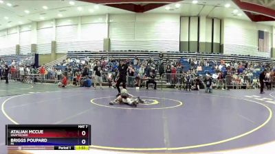 43-45 lbs Round 1 - Briggs Poupard, MI vs Ataliah McCue, Unattached