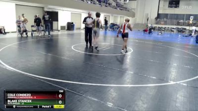 150 lbs Semis (4 Team) - Cole Condezo, Marshall/Lakeview/RTR vs Blake Stancek, Hutchinson