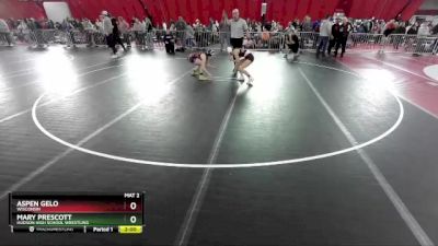 112-118 lbs 1st Place Match - Mary Prescott, Hudson High School Wrestling vs Aspen Gelo, Wisconsin