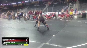 W 112 lbs Round 3 (4 Team) - Jasmine Luedtke, Iowa vs Alyssa Calovich, Kansas