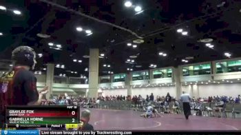 126 lbs Round 2 (10 Team) - Graylee Fox, DREAM TEAM vs Gabriella Horne, Wildcat Nation