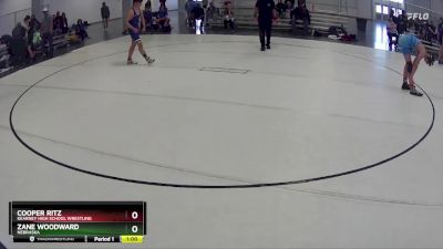 129 lbs Cons. Round 4 - Cooper Ritz, Kearney High School Wrestling vs Zane Woodward, Nebraska