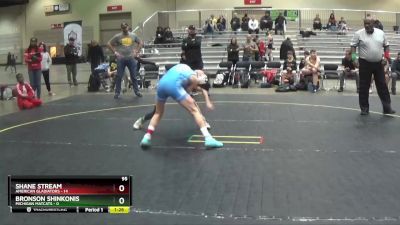 95 lbs Round 1 (6 Team) - Shane Stream, American Gladiators vs Bronson Shinkonis, Michigan Matcats