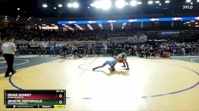 157 3A Semifinal - Drake Bonney, Miami Palmetto vs Demetri Zertopoulis, Palmetto Ridge H.S.