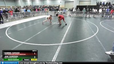 132 lbs Cons. Round 3 - Gabriel Samano, Lake Gibson High School Wrestling vs Jose Sandoval, WAR Training Center