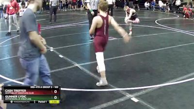 105 lbs Quarterfinal - Cash Treffer, Scottsbluff Wrestling Club vs Gunner Lydic, Gothenburg Jr Wrestling