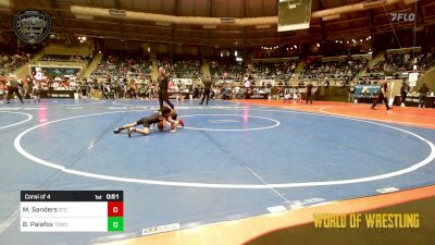 40 lbs Consi Of 4 - Miles Sanders, Sallisaw Takedown Club vs Brandon Palafox, Top Dog Wrestling Club