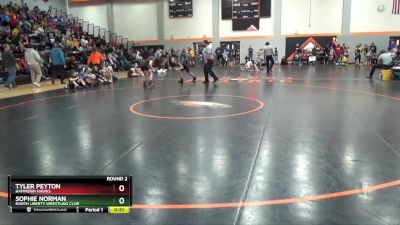 GN-2 lbs Round 2 - Sophie Norman, North Liberty Wrestling Club vs Tyler Peyton, Hammerin Hawks