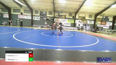 66-74 lbs Rr Rnd 1 - Treyten Embrey, Team Owls vs Jace Massey, Rogue Warrior Wrestling