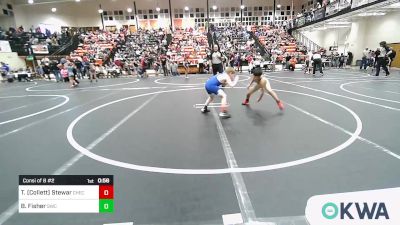 83 lbs Consi Of 8 #2 - Ty (Collett) Stewart, Checotah Matcats vs Benjamin Fisher, Salina Wrestling Club