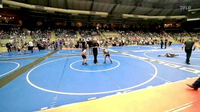 58 lbs Round Of 16 - Kaleb Kelly, Broken Arrow Wrestling Club vs Dalton Dry, HURRICANE WRESTLING ACADEMY