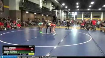 124 lbs Round 2 (3 Team) - Julia Breeden, Missouri Gold vs Laura Romero, Nebraska Vipers Green