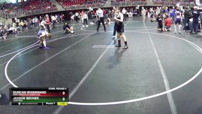 130 lbs Cons. Round 2 - Jaxson Becker, Lakeview vs Duncan Whisinnand, WWC Predator Wrestling