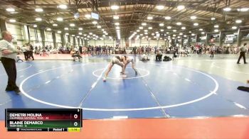 120 lbs Rd# 3 12:00pm Friday - Demetri Molina, California National Team vs Blaine Demarco, Team Ohio
