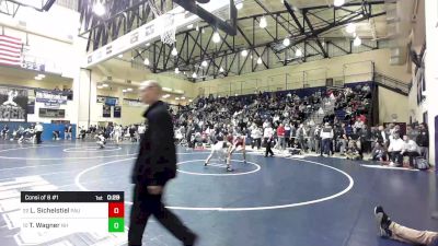 127 lbs Consi Of 8 #1 - Logan Sichelstiel, Paulsboro vs Trey Wagner, Northampton