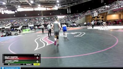 152 lbs Cons. Round 2 - Riley Martin, Baker/Powder Valley vs Jayden Lopez, Crook County