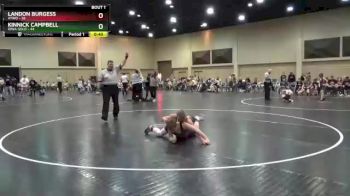 125 lbs Finals (2 Team) - Kinnick Campbell, Iowa Gold vs Landon Burgess, AYWO