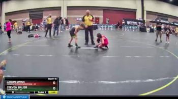 82 lbs Round 5 (6 Team) - Steven Bauer, Team Mitten vs Jaxon Swan, Midwest Xtreme Wrestling