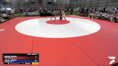 160 lbs 2nd Wrestleback (16 Team) - Gavin Pogue, Team Oregon vs Miles Lesley, Georgia RED