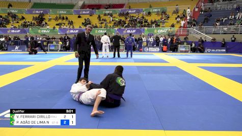 VÍTOR FERRARI CIRILLO vs PEDRO ADÃO DE LIMA NORBERTO 2024 Brasileiro Jiu-Jitsu IBJJF