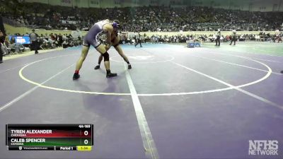 4A-165 lbs Cons. Round 1 - Caleb Spencer, Catoosa vs Tyren Alexander, Chickasha