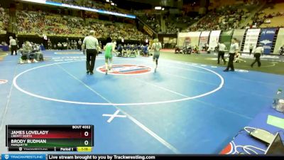 126 Class 4 lbs Champ. Round 1 - Brody Rudman, Marquette vs James Lovelady, Liberty North