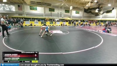 70 lbs Round 2 - Mason Dresser, Windy City Wrestlers vs Jaxson Avery, Sturgis Youth Wrestling