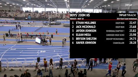 High School Boys' 200m, Prelims 11