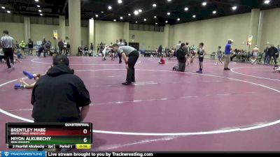 80 lbs Quarterfinal - Brentley Mabe, Brute Force Wrestling vs Miyon Alkubechy, Iron Knights