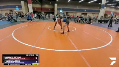 170 lbs 1st Place Match - Mauricio Bryant, Heart And Pride Wrestling Club vs Mark Gallegos, Omada Kitrinos Wrestling Club