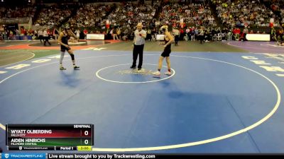 Semifinal - Aiden Hinrichs, Fillmore Central vs Wyatt Olberding, Falls City