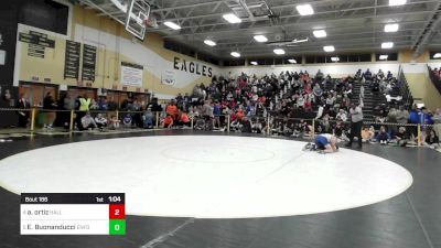 126 lbs Quarterfinal - Antonio Ortiz, Hall vs Ethan Buonanducci, Enfield