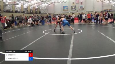 70 kg Round Of 128 - Evan Cheek, Cleveland State University vs Trevor Anderson, Viking Wrestling Club