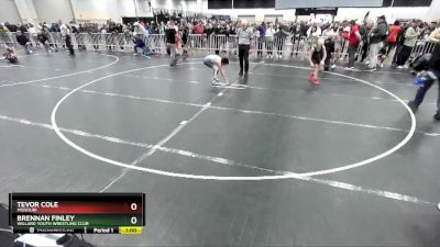 77 lbs Cons. Round 3 - Brennan Finley, Willard Youth Wrestling Club vs Tevor Cole, Missouri