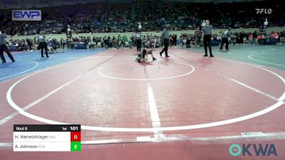 58 lbs Round Of 32 - Hayden Wenetshlager, Salina Wrestling Club vs Andrew Johnson, Pitbull Wrestling Academy