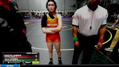 132 lbs Round 1 (16 Team) - Sylvi Sutinen, Southlake Carroll (Girls) vs Meredith Wich, Rockwall (Girls)