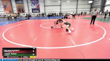 130 lbs Rd# 1 9:00am Friday - Malachi Puckett, Minion Black vs Tommy Banas, Olympia