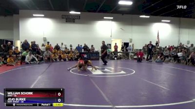 92 lbs Semis & 3rd Wb (16 Team) - William Schork, Ohio vs Jojo Burke, New Jersey