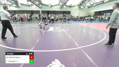 49-B2 lbs Semifinal - Michael Mastrangelo, Delaware Valley vs Lincoln Frondorf, North Hunterdon, NJ