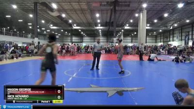 100 lbs Round 2 (4 Team) - Nick Novario, GREAT NECK WC vs Mason George, SHENANDOAH VALLEY WRESTLING CLUB