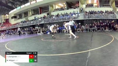 160 lbs Round 7 (8 Team) - Mason Miigerl, Lincoln East vs Tyler Zwingman, Columbus