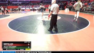 1A 182 lbs Quarterfinal - Griffin Luke, Lena (L.-Winslow) vs Foley Calcagno, Elmhurst (IC Catholic)