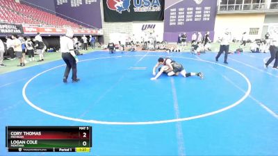 165 lbs Semifinal - Logan Cole, Montana vs Cory Thomas, Michigan