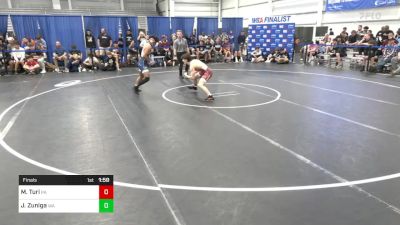 126 lbs Final - Michael Turi, PA vs Justyce Zuniga, WA